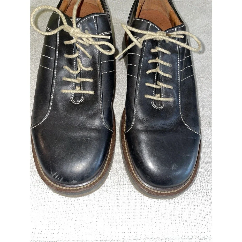 Johnston & Murphy Italy Men’s Casual Shoes Size 11 M Black Leather Going Out